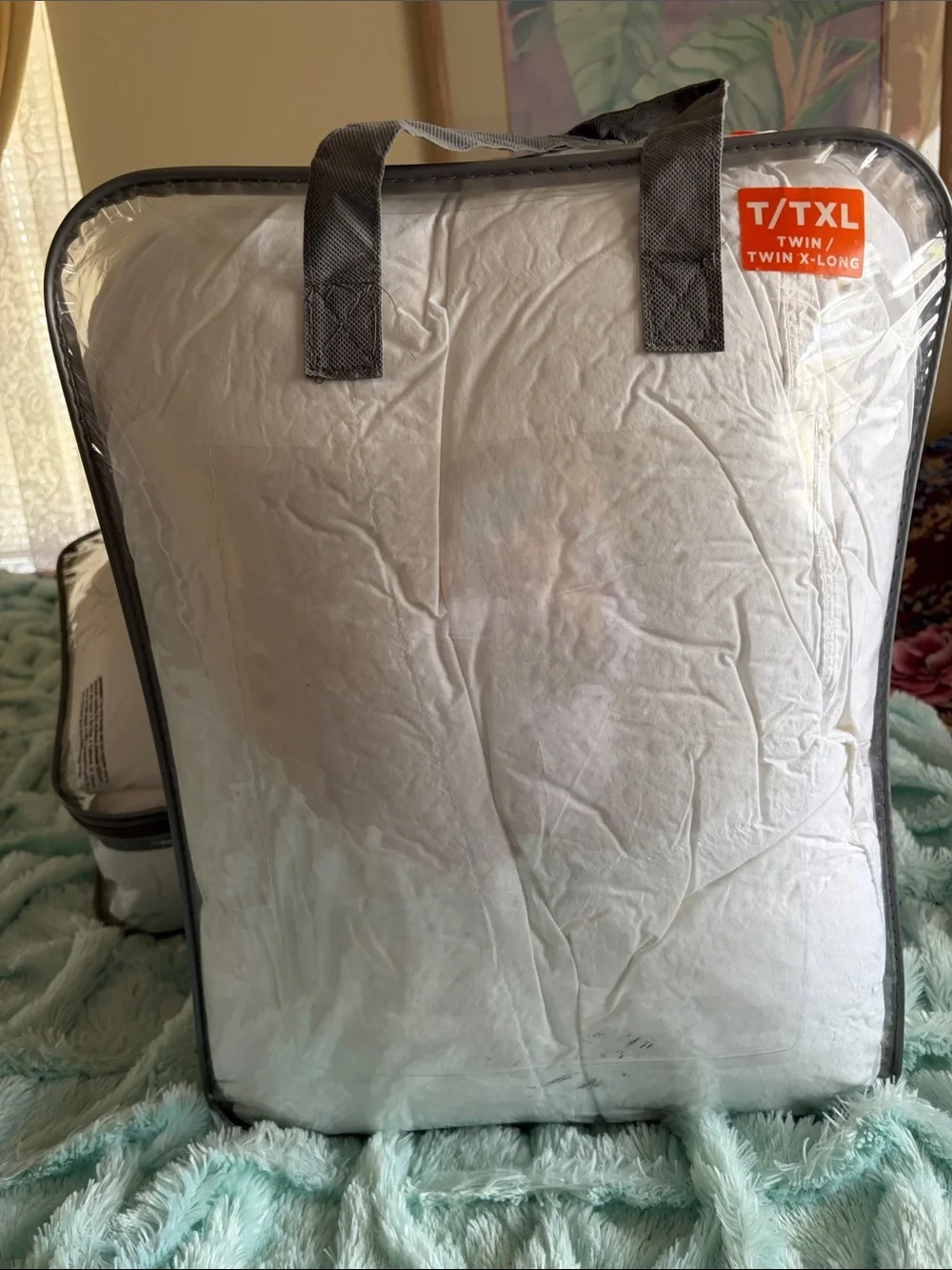Nautica White Quilted Bedding Pillow with Gray Trim